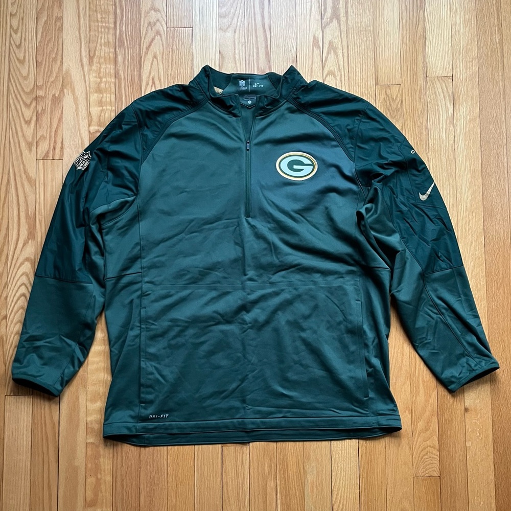 Nike Green Bay Packers quarter zip pullover